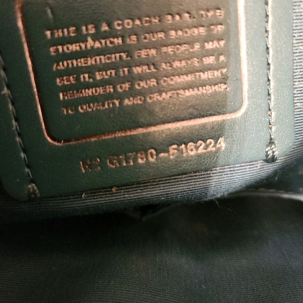 Coach Metallic Blue Tote Bag - Picture 3 of 6